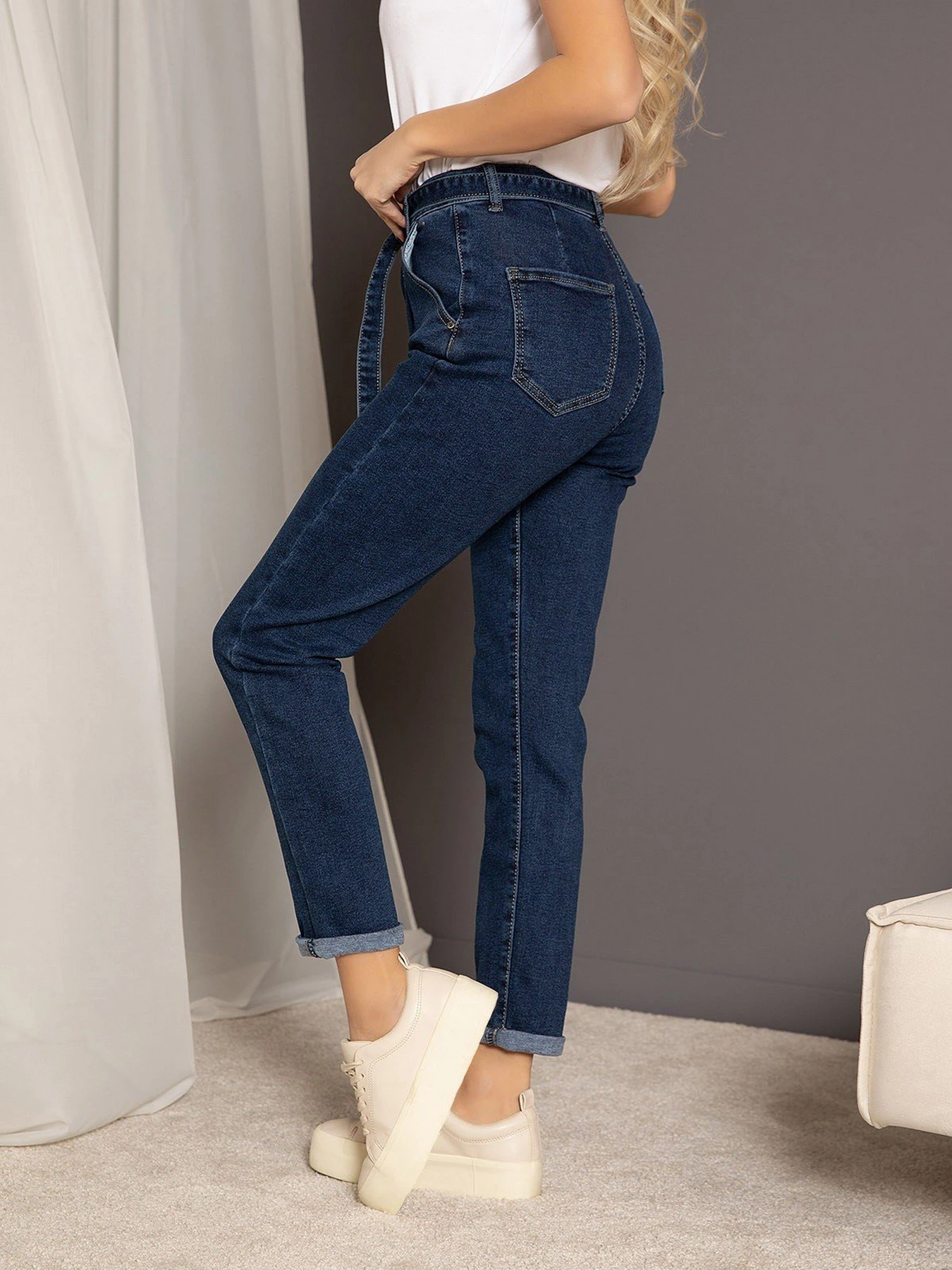 Джинси ISSA Plus модель WN20-222_blue Джинси ISSA Plus модель WN20-222_blue Фото