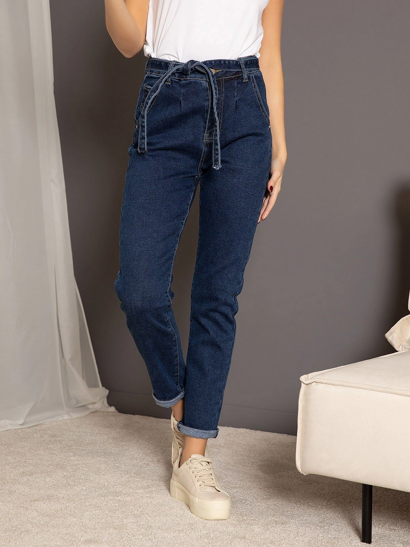 Джинси ISSA Plus модель WN20-222_blue Джинси ISSA Plus модель WN20-222_blue Фото