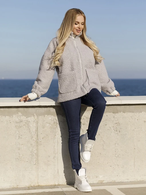 Куртки и дубленки ISSA Plus модель 12978_gray Фото