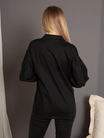 Сорочки ISSA Plus модель SA-353_black Фото