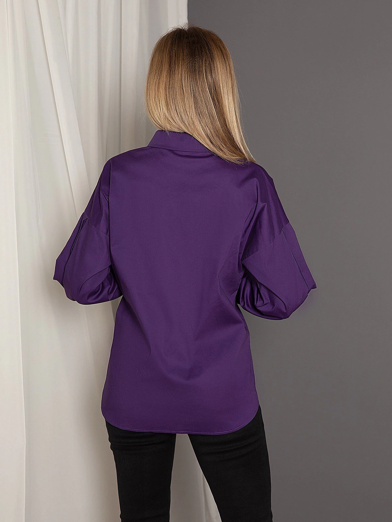 Сорочки ISSA Plus модель SA-353_violet Фото