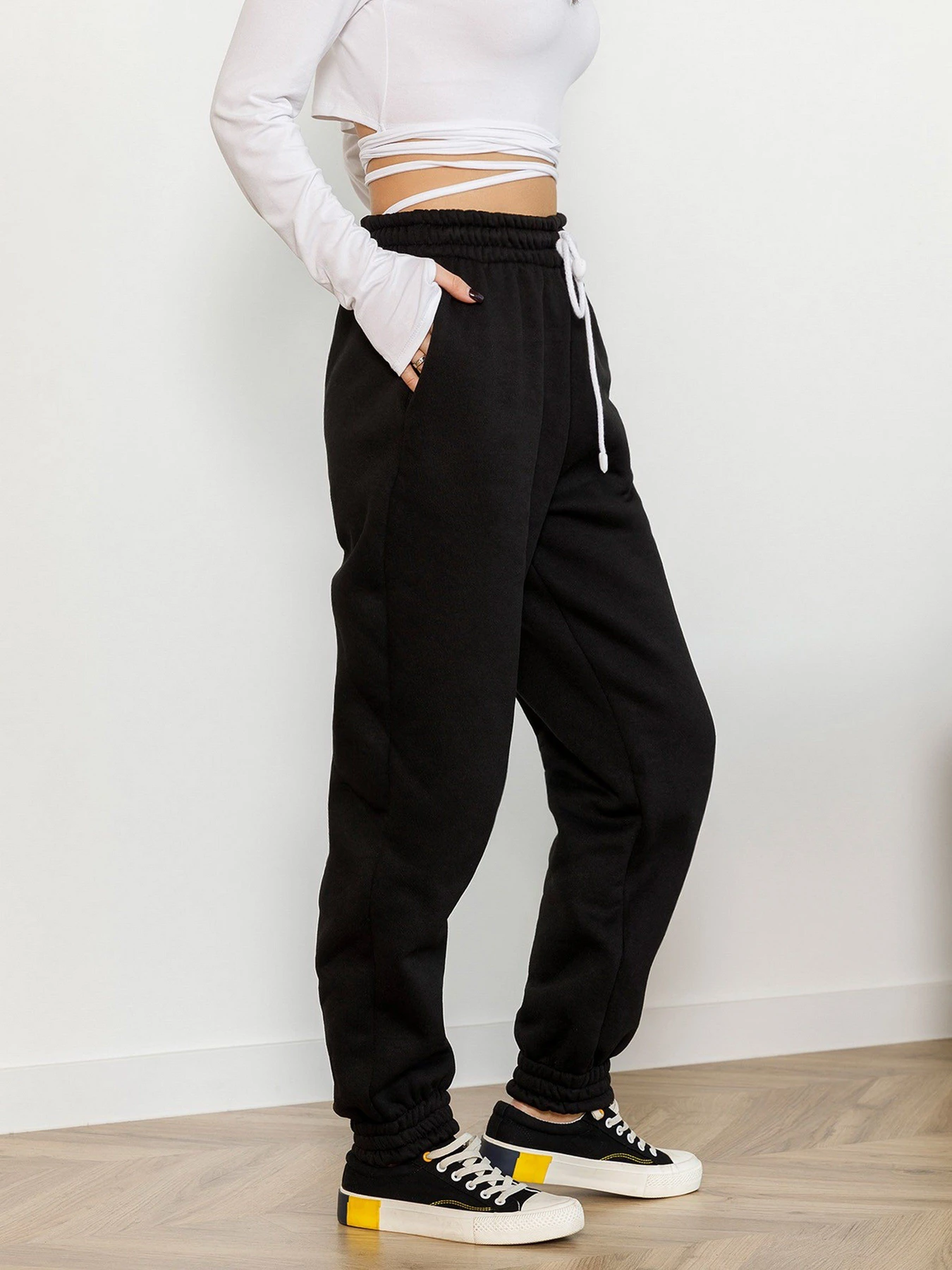 Брюки ISSA Plus модель 12990_black Брюки ISSA Plus модель 12990_black Фото