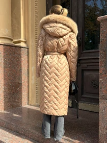 Куртки та дублянки MilaNova модель Плащ ПВ - 389 кемел Фото