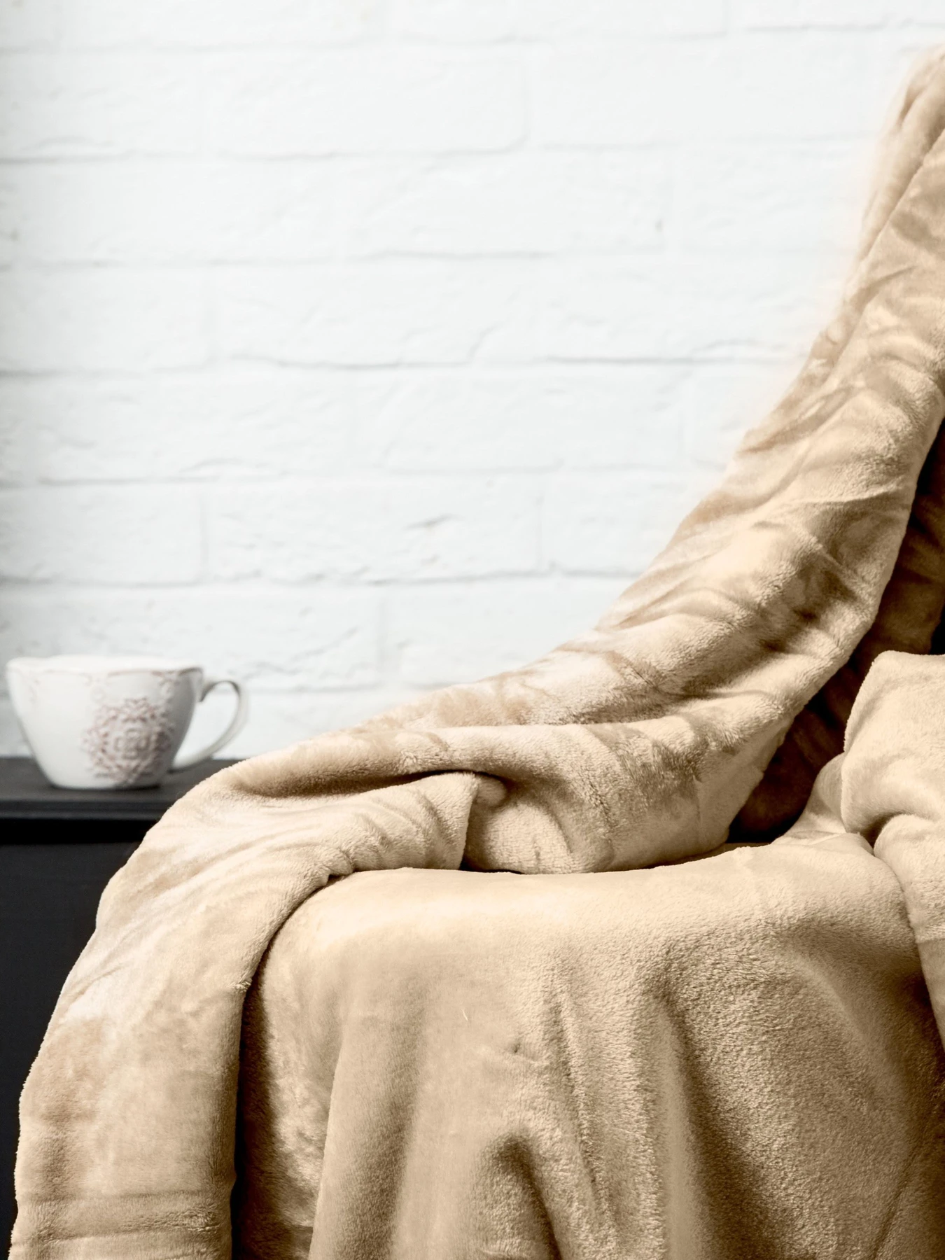 Покрывало Well Soft тёмно-бежевого цвета Beige Ecotton модель 20907 Покрывало Well Soft тёмно-бежевого цвета Beige Ecotton модель 20907 Фото
