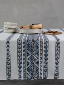 Скатертина "Кузьма" блакитна Едельвіка модель 463-25-00blue Фото