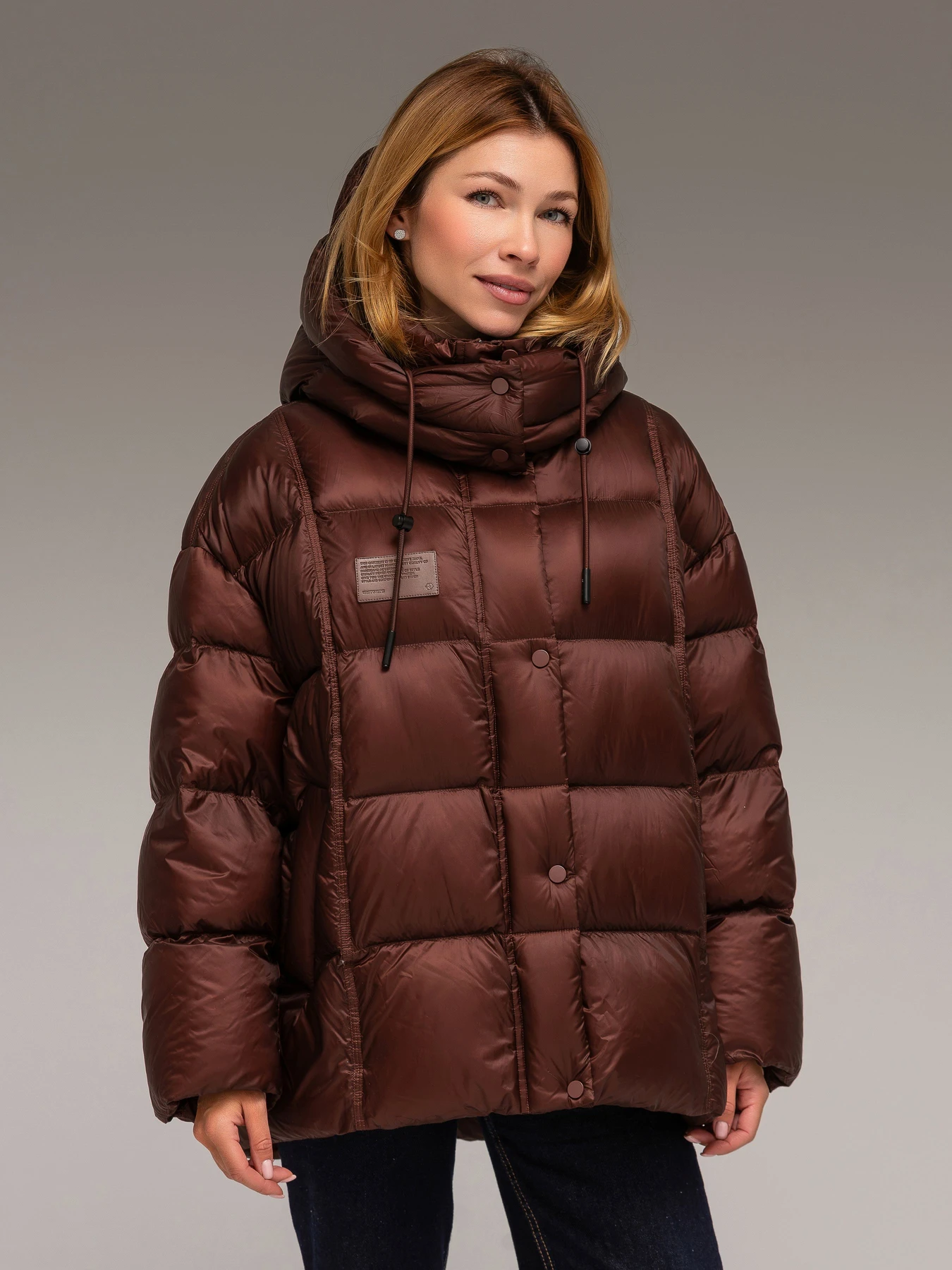 Куртки и дубленки YIMOSIS модель 1019-burgundy Фото