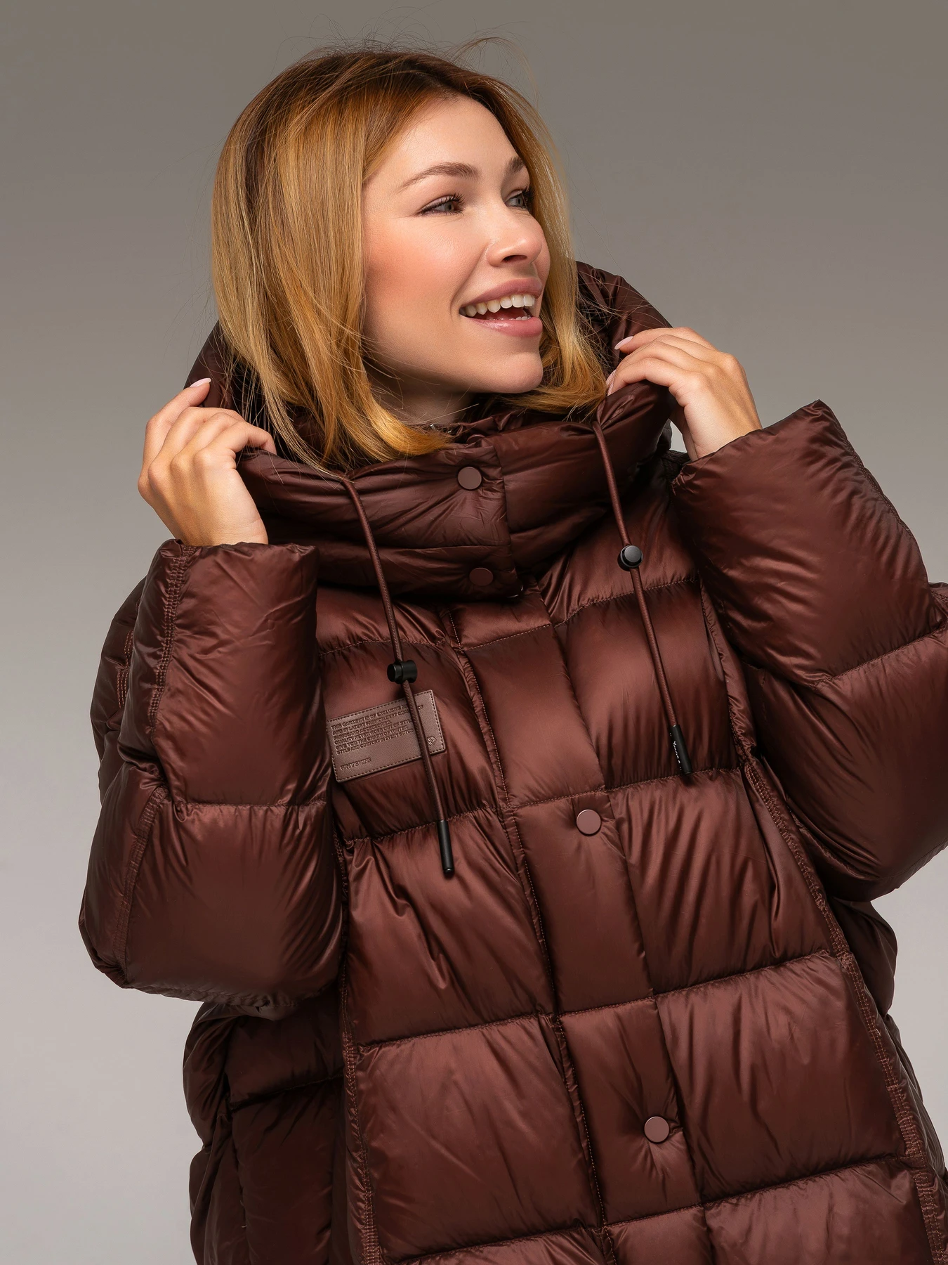 Куртки и дубленки YIMOSIS модель 1019-burgundy Фото