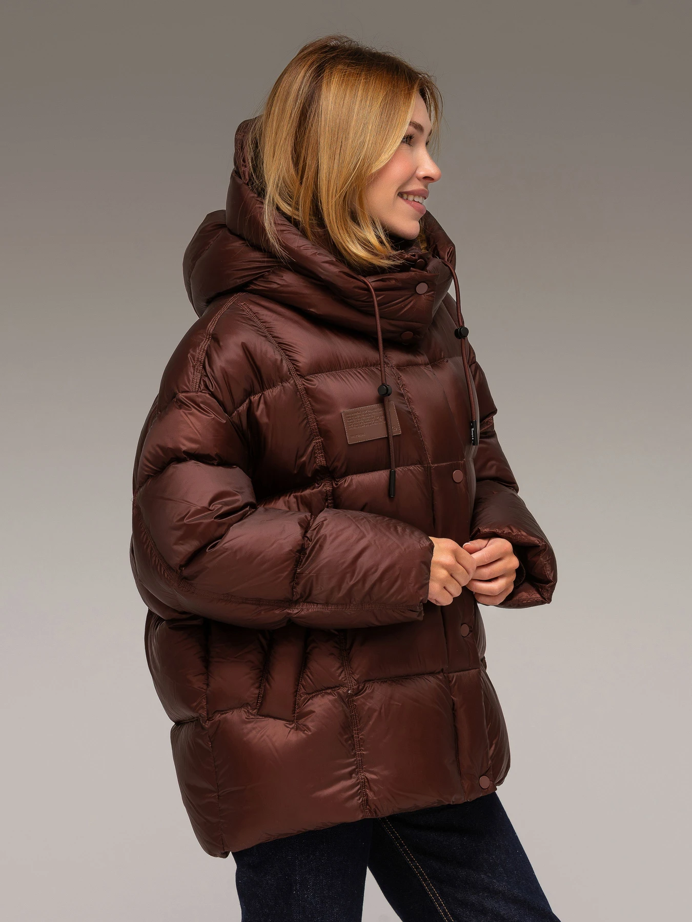 Куртки и дубленки YIMOSIS модель 1019-burgundy Фото