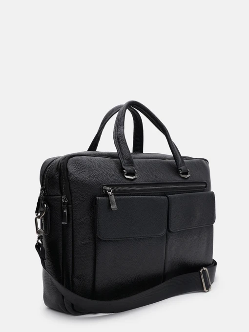 Сумки Borsa Leather модель K166457bl-black Фото