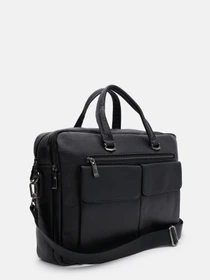 Сумки Borsa Leather модель K166457bl-black Фото