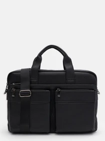 Сумки Borsa Leather модель K166451bl-black Фото