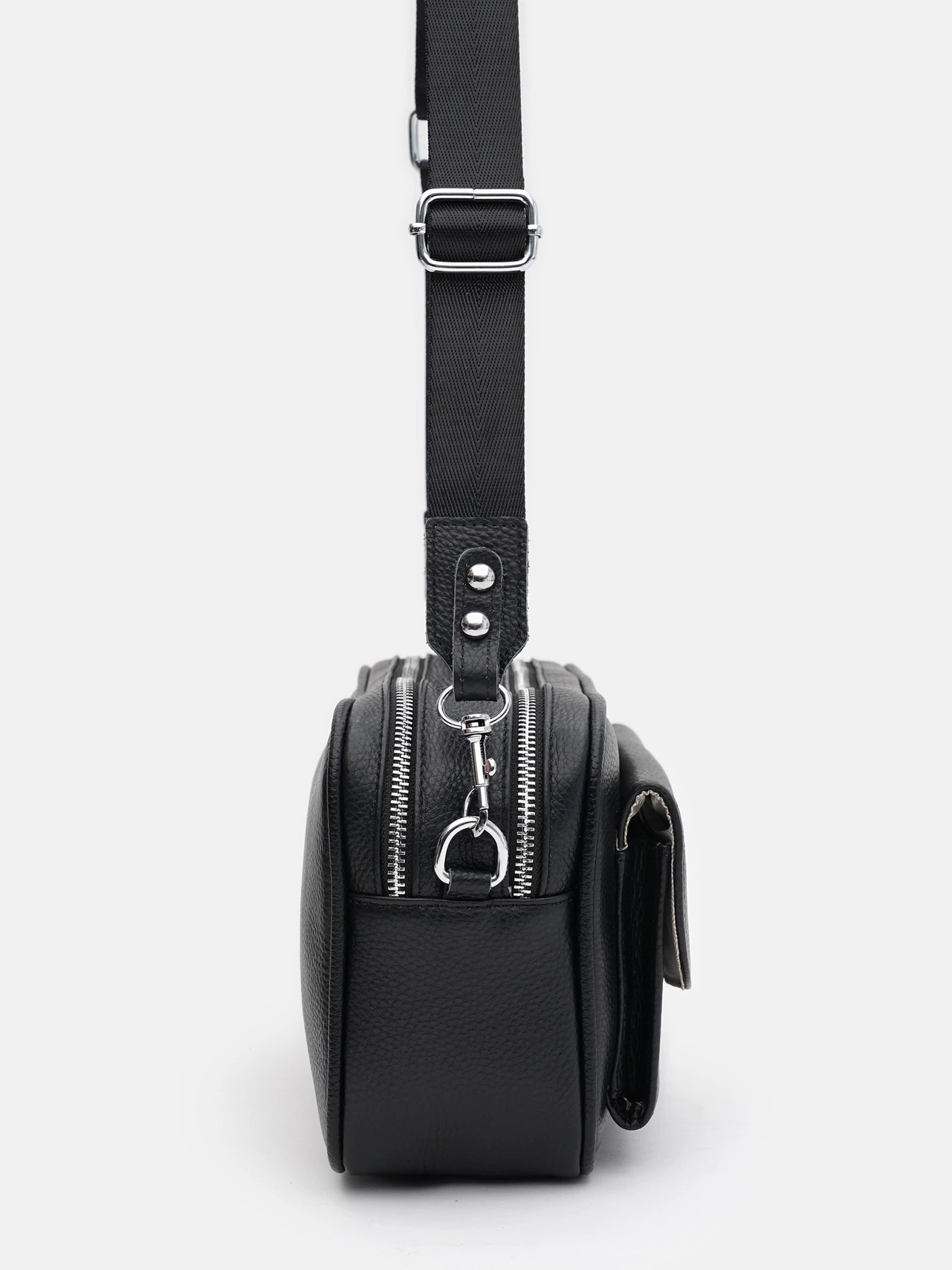 Сумки Borsa Leather модель K12602bl-black Фото