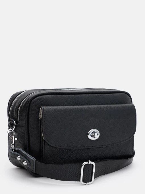 Сумки Borsa Leather модель K12602bl-black Фото