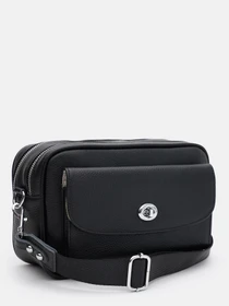 Сумки Borsa Leather модель K12602bl-black Фото
