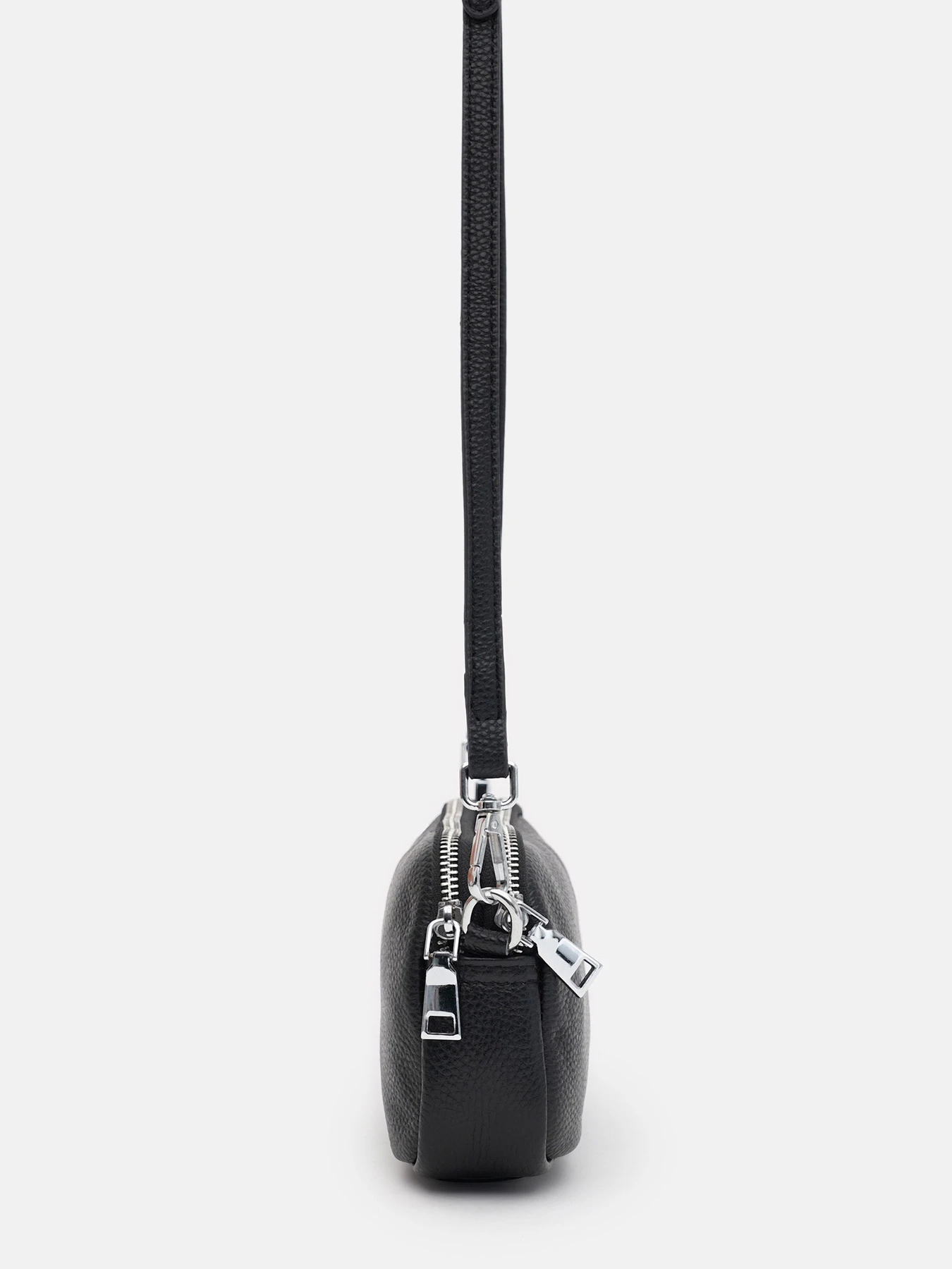 Сумки Borsa Leather модель K15-605bl-black Фото