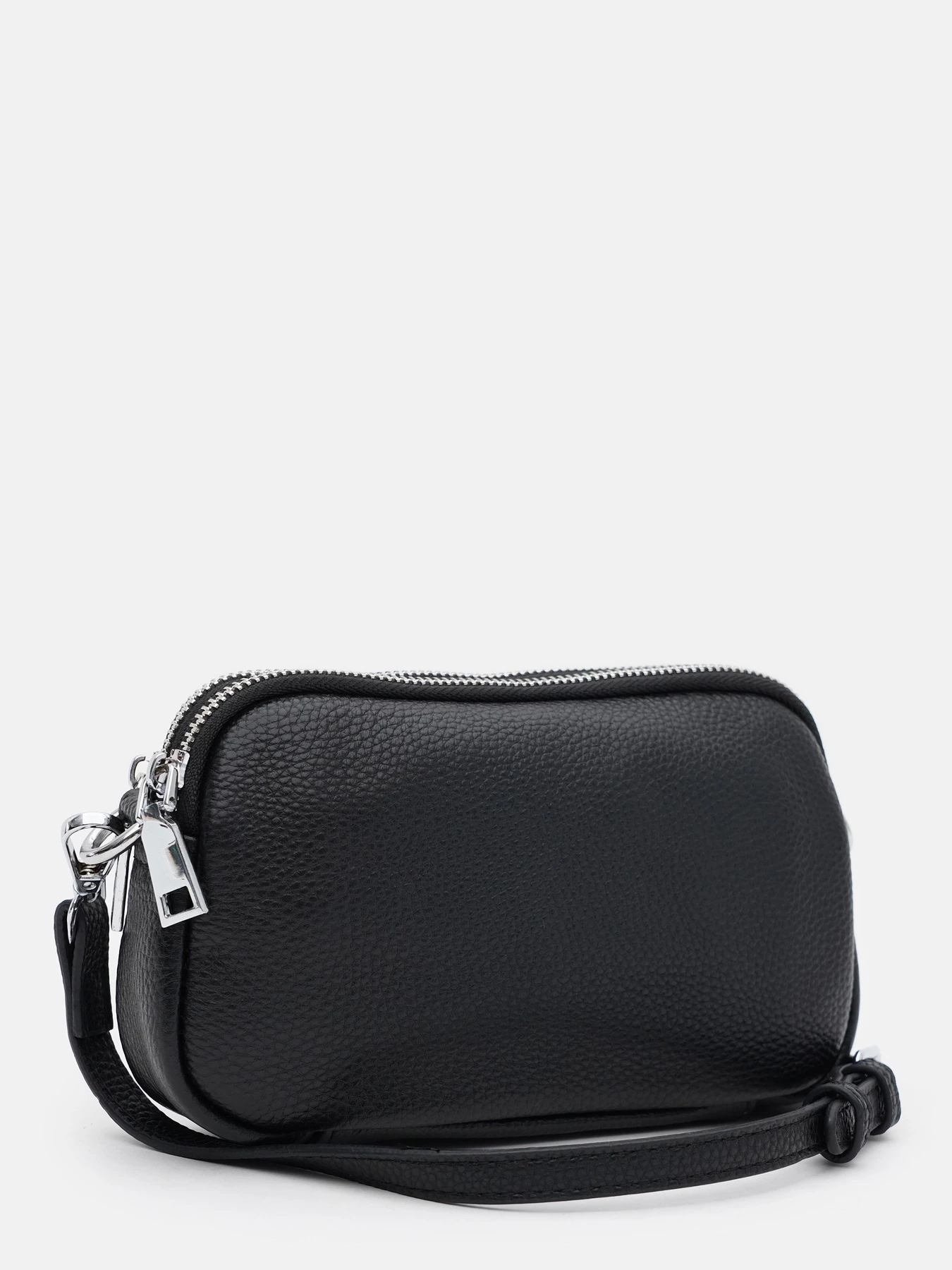 Сумки Borsa Leather модель K15-605bl-black Фото