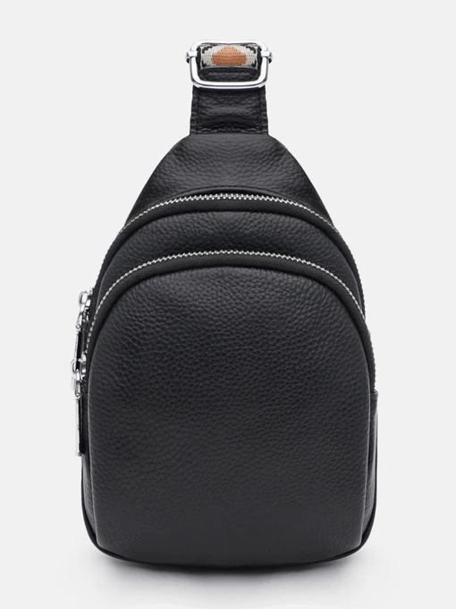 Рюкзаки Borsa Leather модель K15-606bl-black Фото