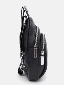 Рюкзаки Borsa Leather модель K15-606bl-black Фото