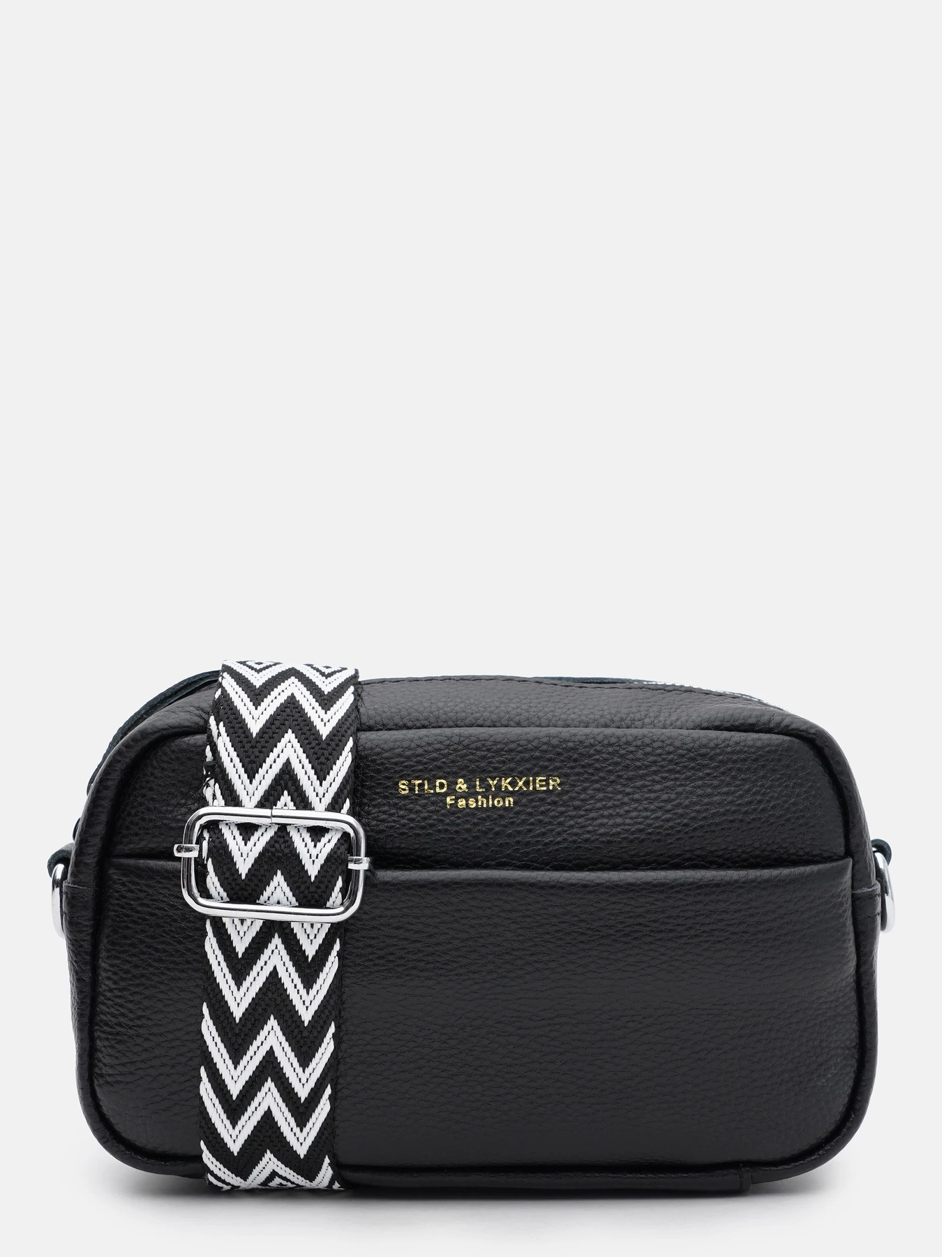 Сумки Borsa Leather модель K15-5818bl-black Фото