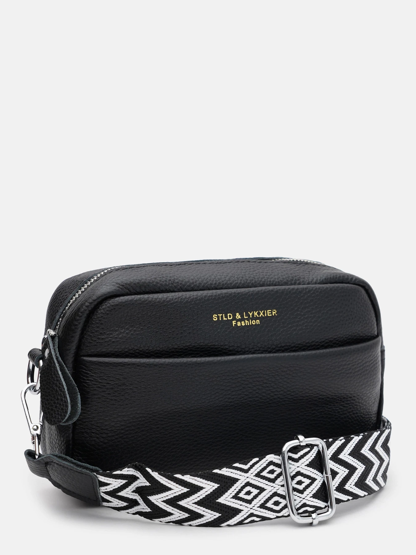 Сумки Borsa Leather модель K15-5818bl-black Фото