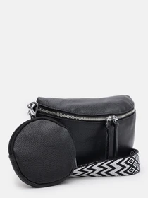 Сумки Borsa Leather модель K15-5813bl-black Фото