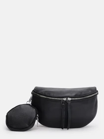 Сумки Borsa Leather модель K15-5813bl-black Фото