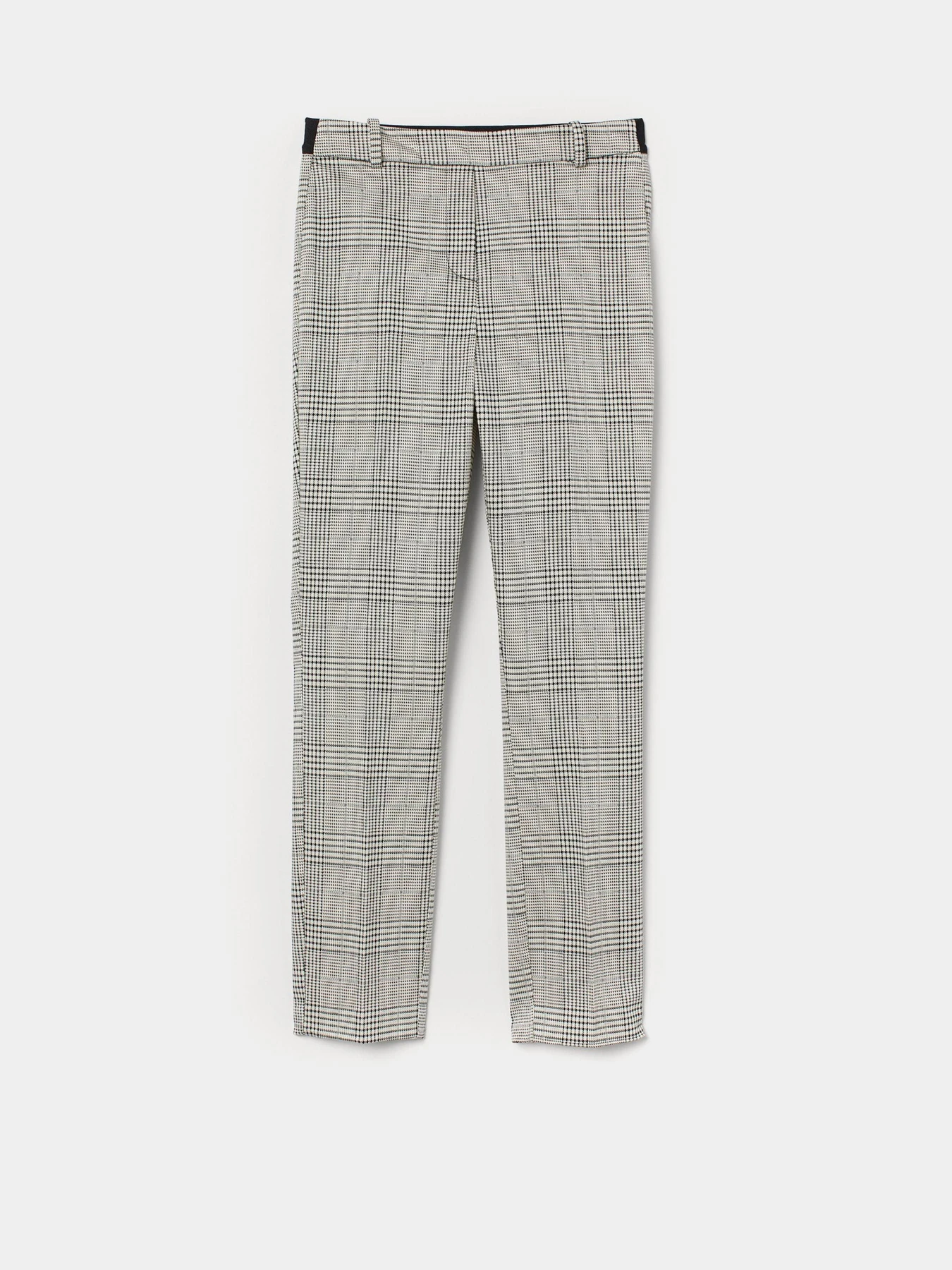 Штани H&M модель 7833461sm_кремовый в клетку Фото