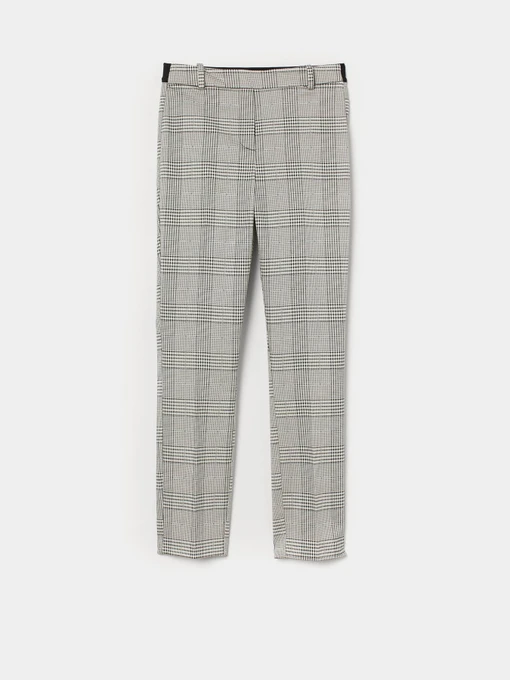 Брюки H&M модель 7833461sm_кремовый в клетку Фото