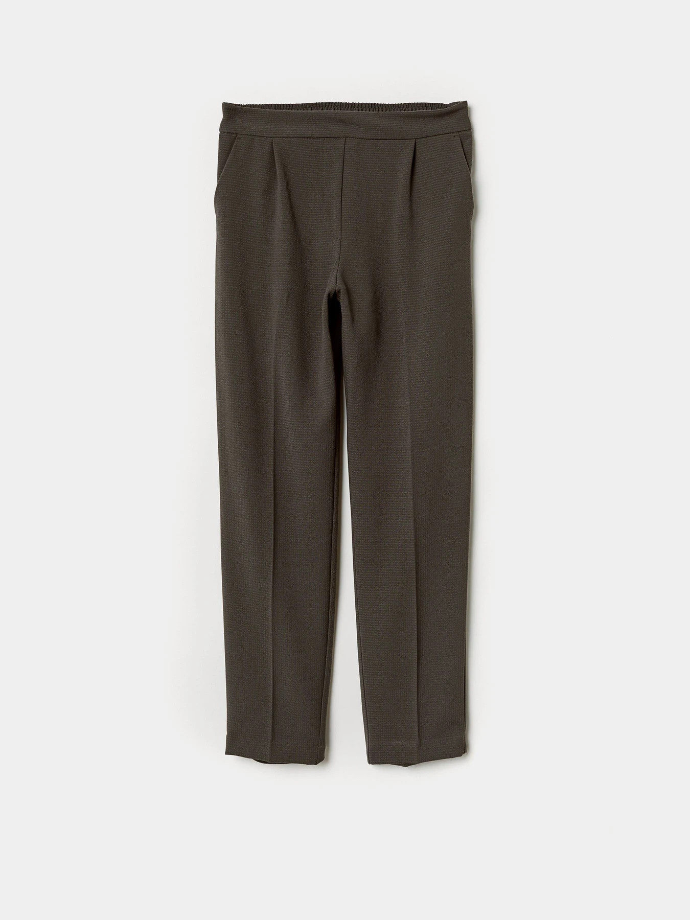 Брюки H&M модель 6866318RP2_темно-серо-зеленый Фото