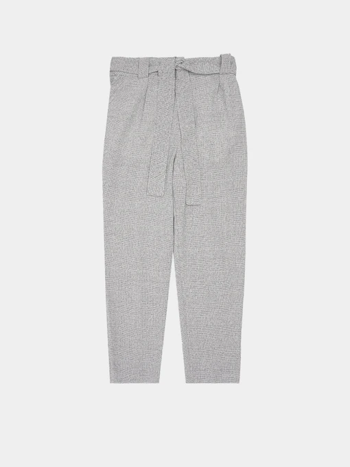 Брюки H&M модель 1718040sm_светло-серый в клетку Фото