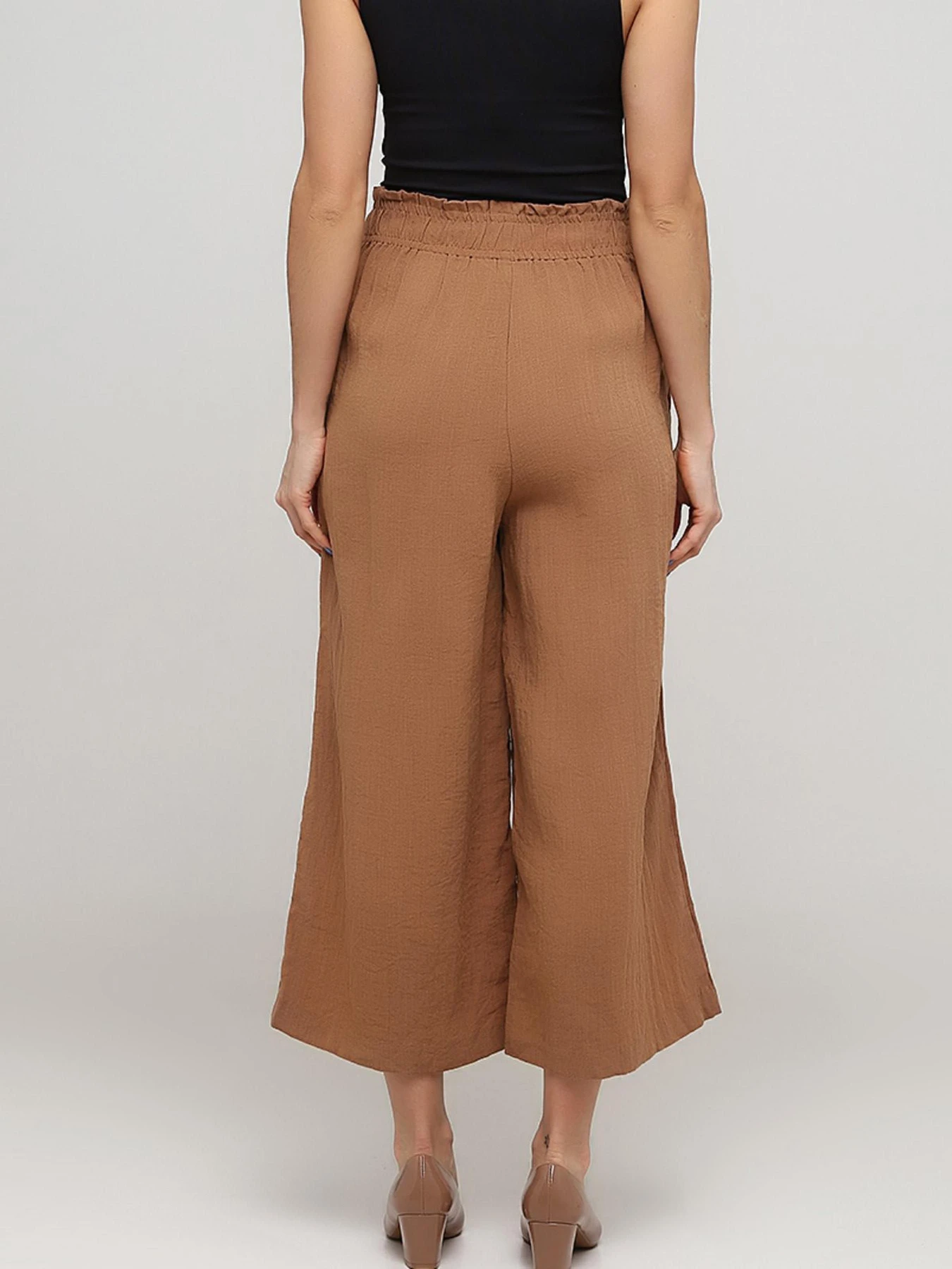 Брюки H&M модель 8550791wer_Светло-коричневый Фото