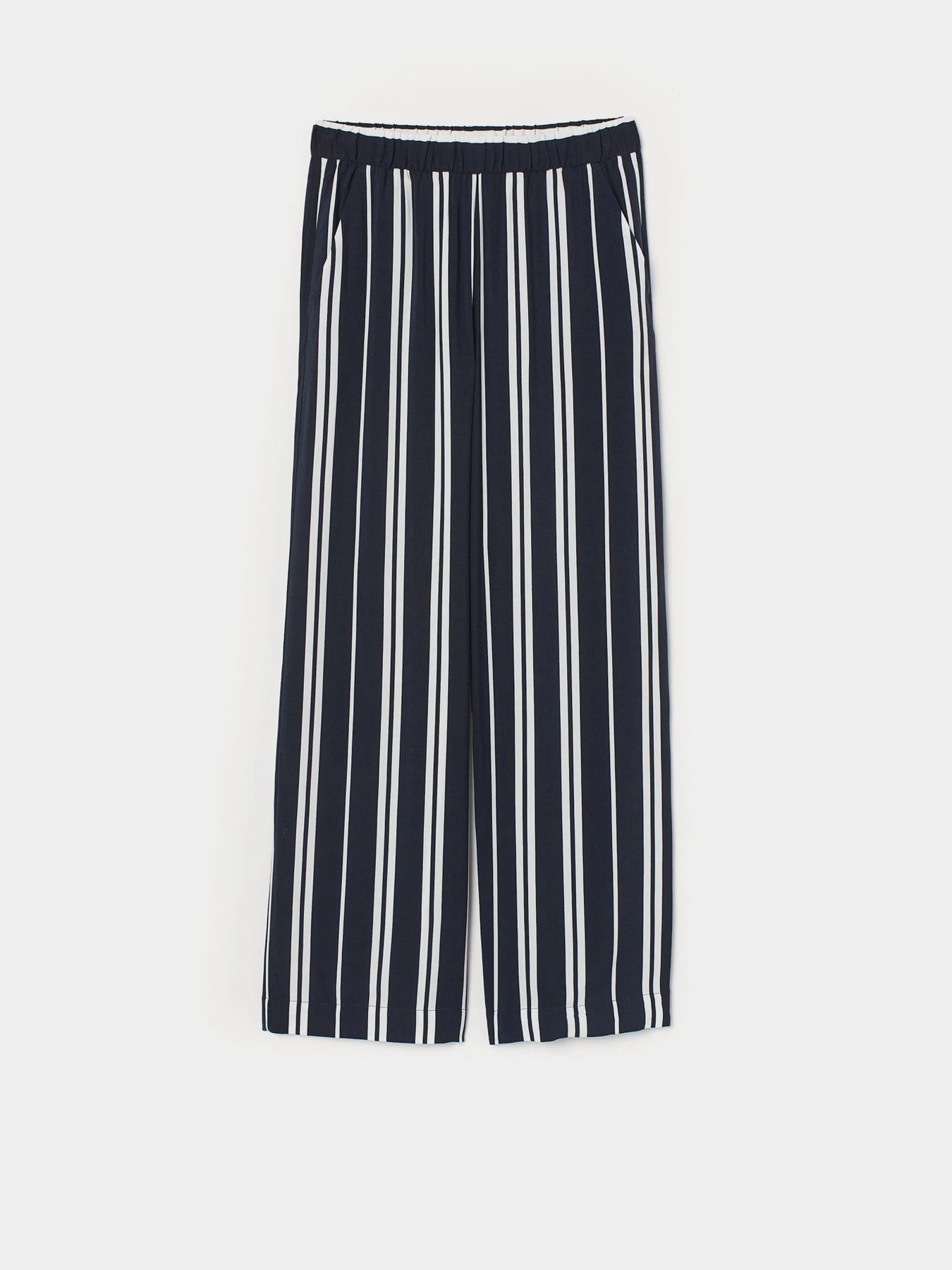 Брюки H&M модель 6972019sm_темно-синий в полоску Фото