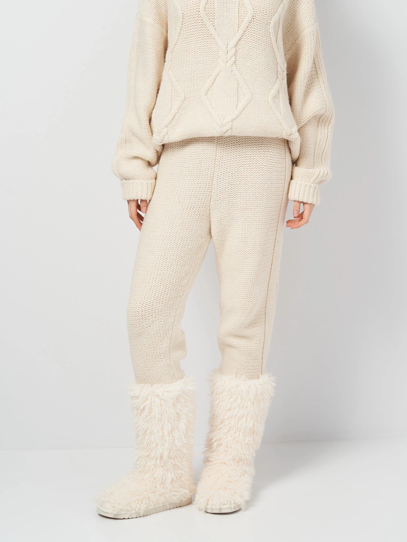 Брюки H&M модель 1496258arl_Молочный Фото