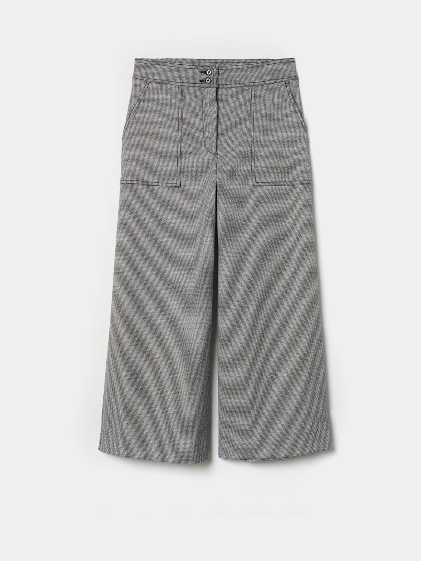 Брюки H&M модель 6847588dlog_Черно-белый Фото