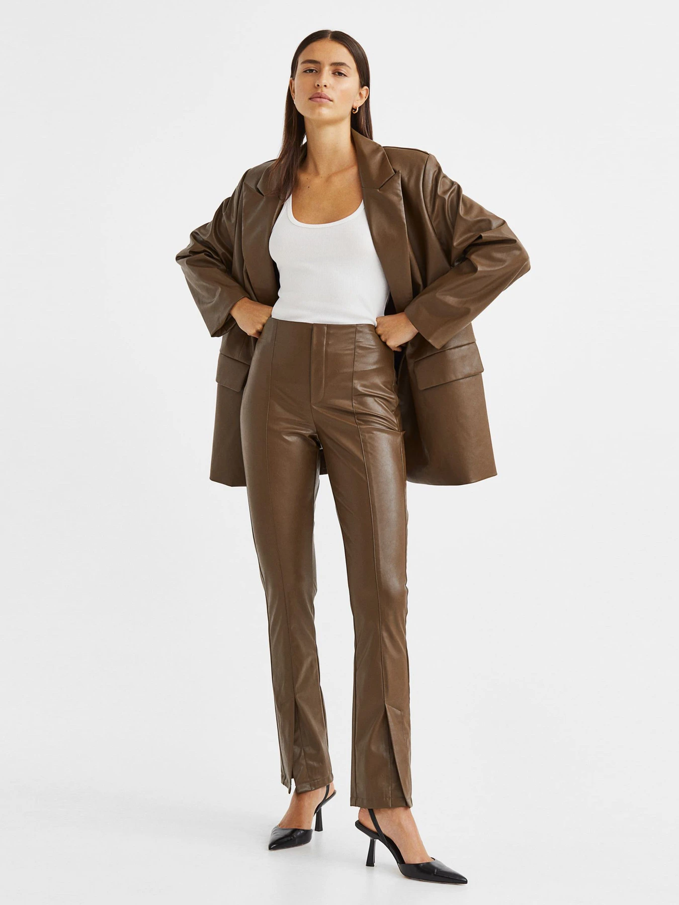 Брюки H&M модель 1128909arl_Темный хаки Фото