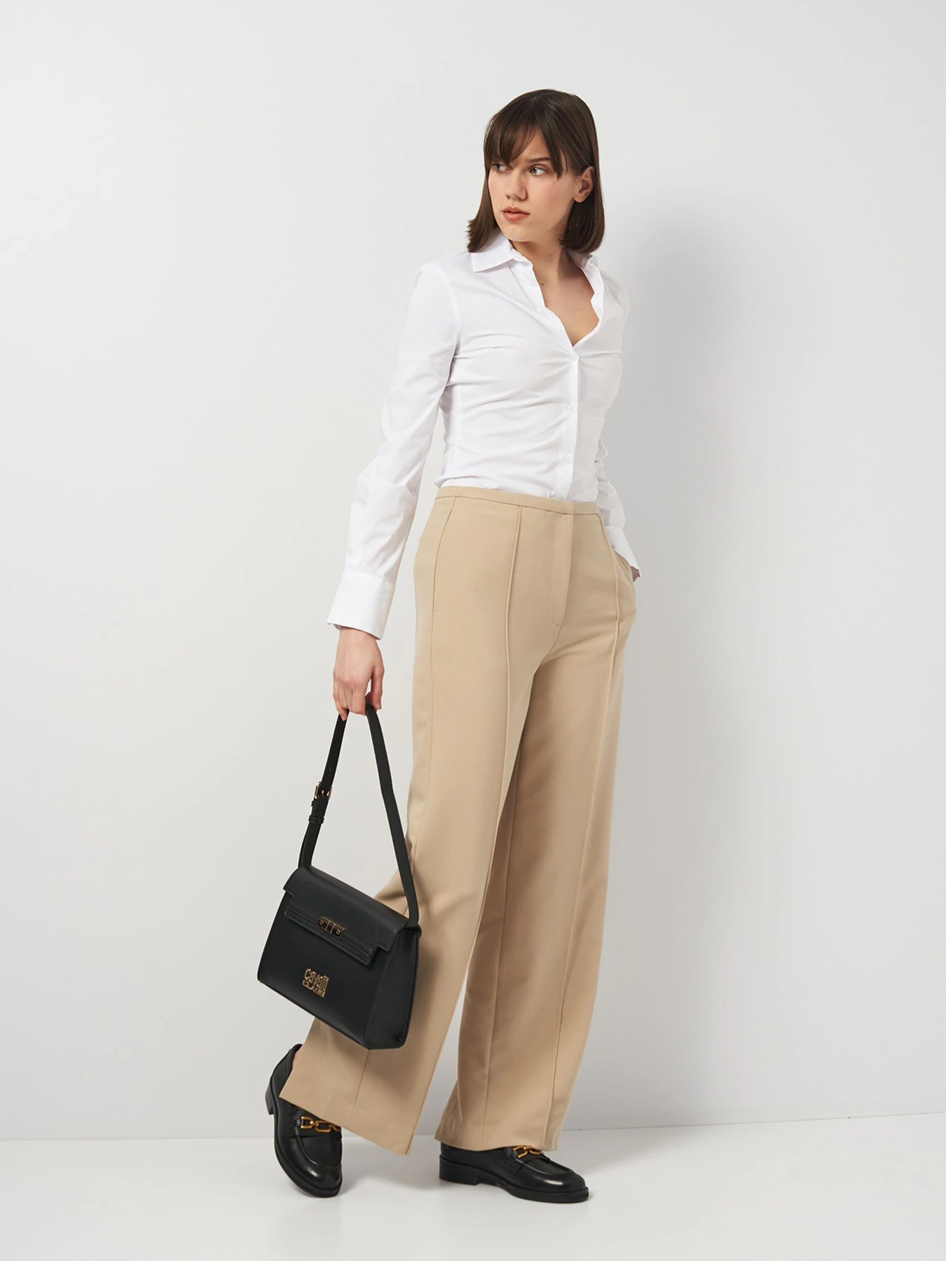 Брюки H&M модель 8956105wer_Бежевый Фото