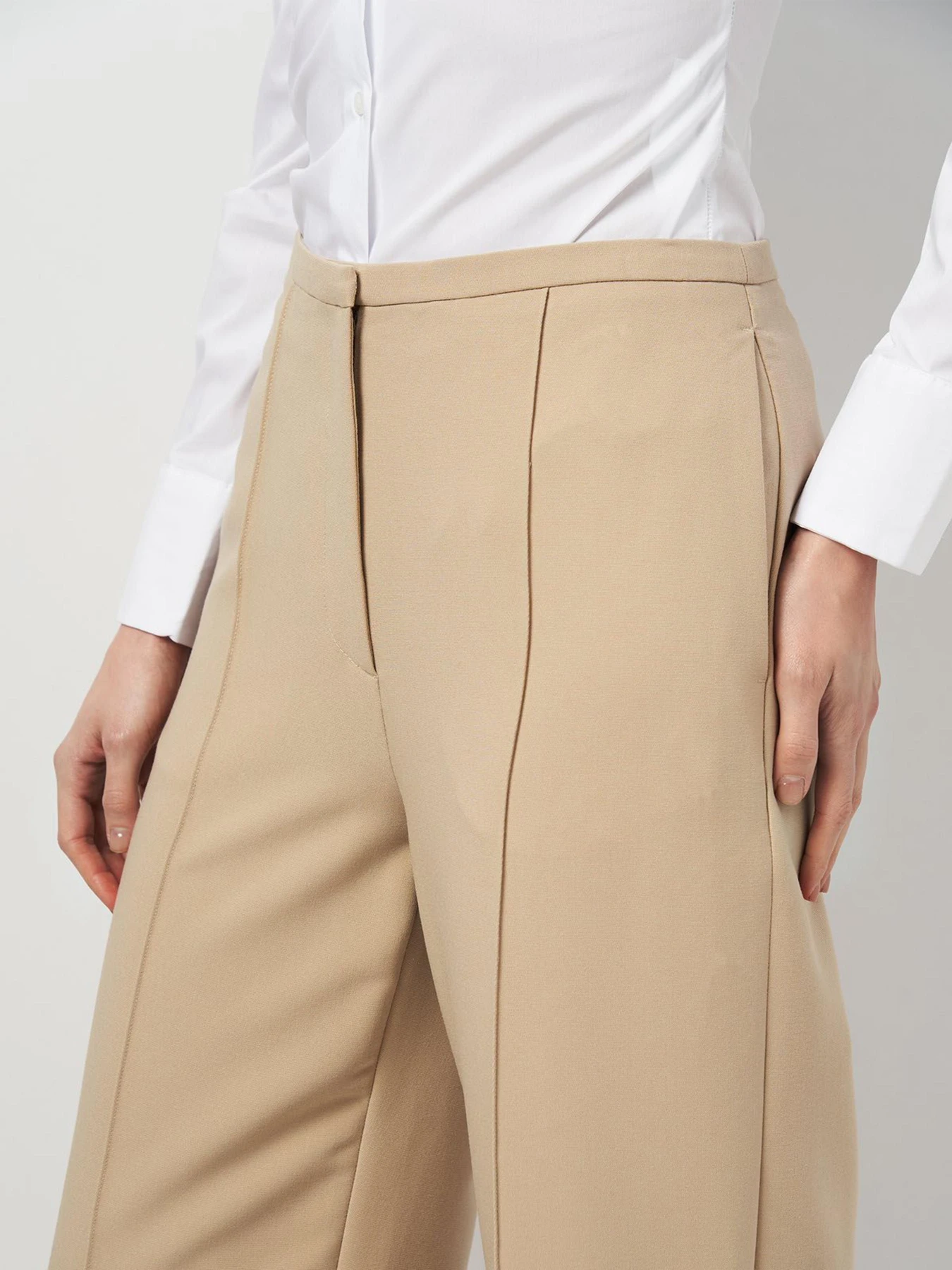 Брюки H&M модель 8956105wer_Бежевый Фото
