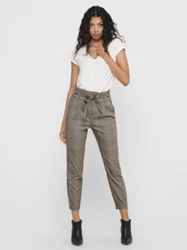 Брюки H&M модель 7537370wer_серо-бежевый в клетку Фото