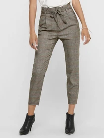 Брюки H&M модель 7537370wer_серо-бежевый в клетку Фото