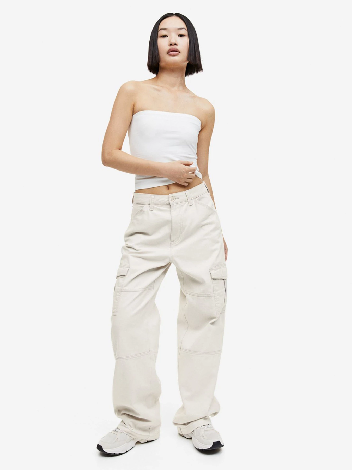 Брюки H&M модель 1159410wer_Светло-серый Фото
