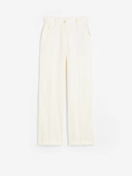 Брюки H&M модель 1141498wer_Молочный Фото