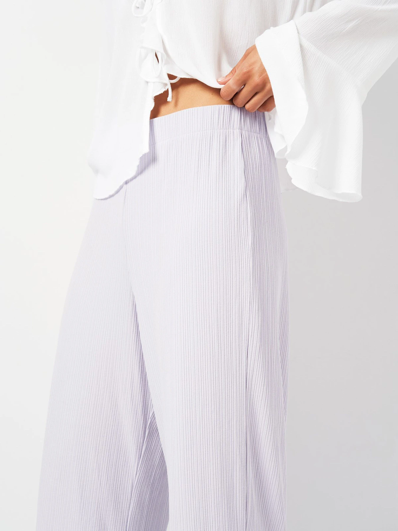 Брюки H&M модель 9987593ral_Лавандовый Фото