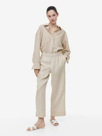 Штани H&M модель 943803wer_Светло-бежевый Фото