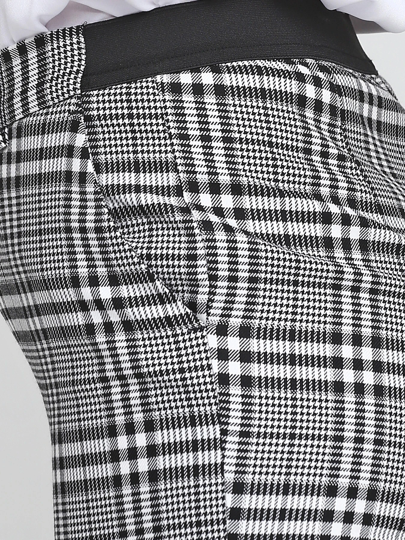 Брюки H&M модель 6955459RP2_черно-белая клетка Фото