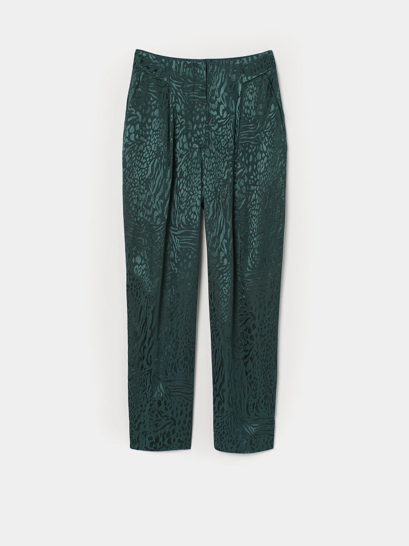 Штани H&M модель 8290140sm_изумрудно-зеленый Фото