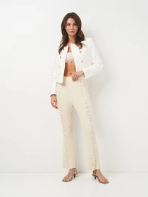 Брюки H&M модель 2001193wer_Молочный Фото