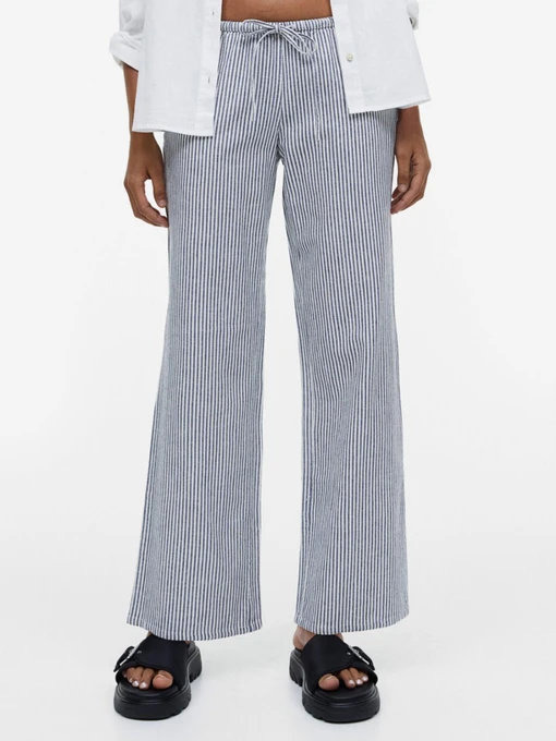 Брюки H&M модель 10635637wer_Бело-синий Фото