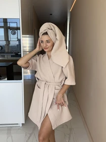 Одежда для дома и сна Cosy Набір (халат + рушник) модель BZ1 Фото