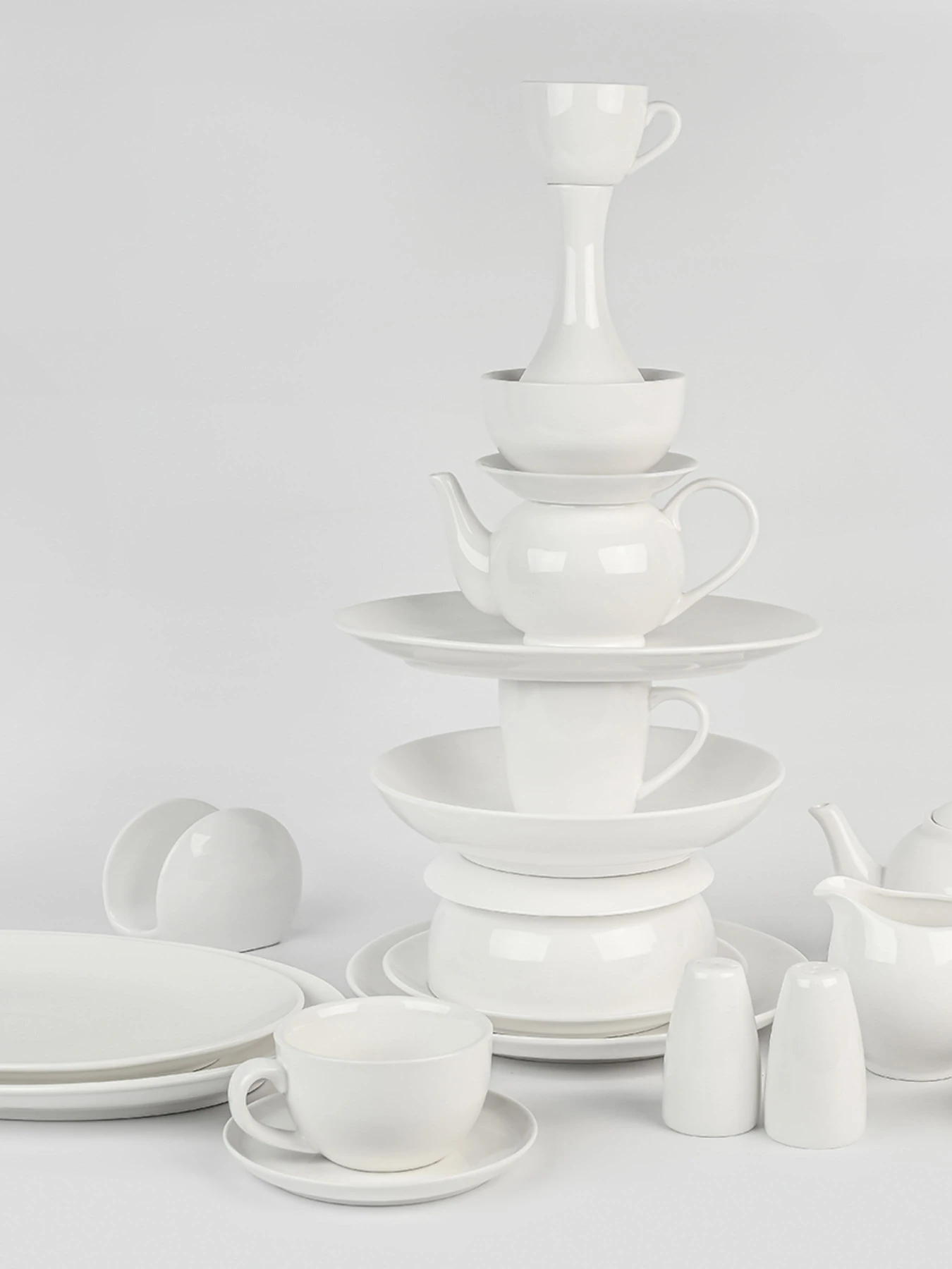 Салфетница "Жемчужина" фарфоровая MBM HOME модель KP-108 WHITE Фото