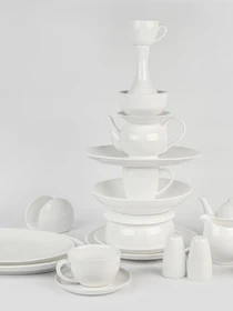Салфетница "Жемчужина" фарфоровая MBM HOME модель KP-108 WHITE Фото